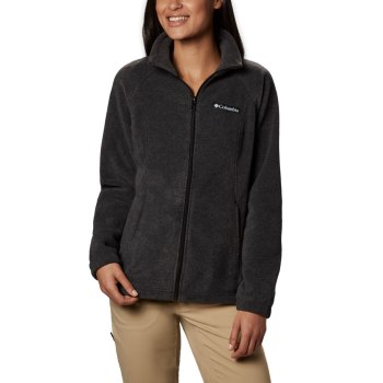 Columbia Benton Springs Full Zip Fleece Petite, Chamarras Grises Para Mujer | 294056-ZVJ